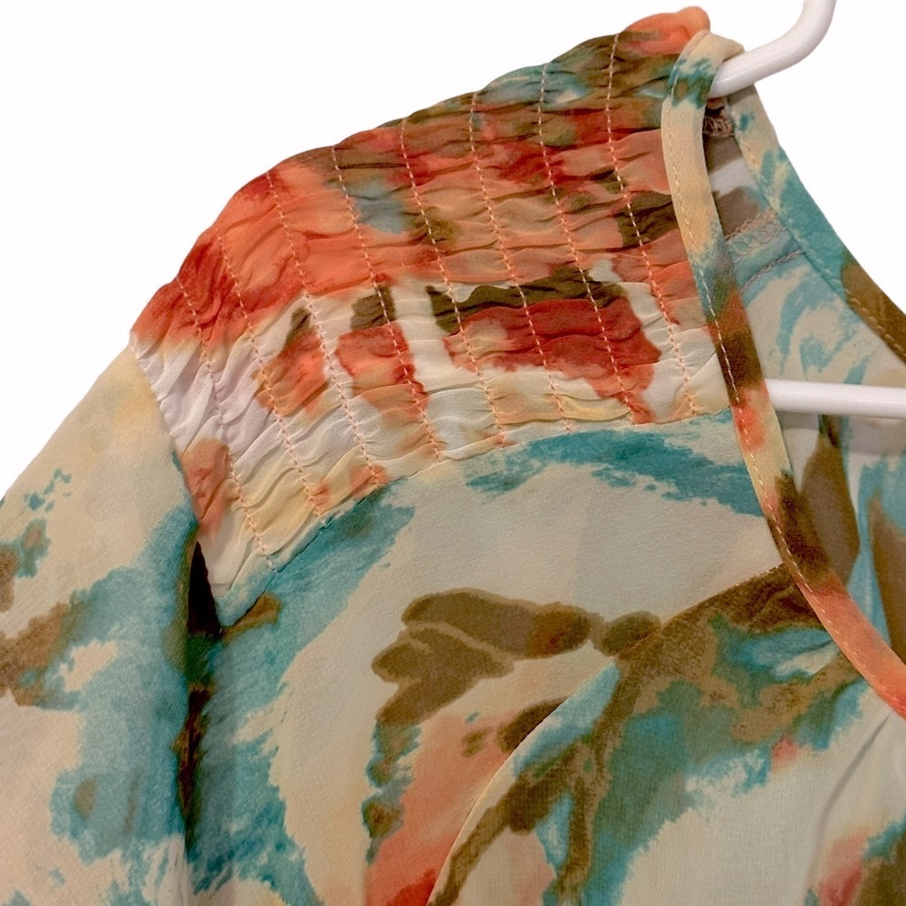 Apt. 9 Peplum Drawstring Peasant Blouse Nwt Size … - image 4